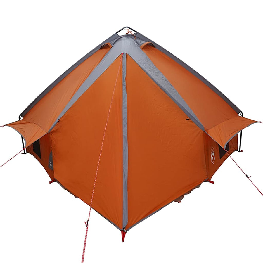 Teepee Tent met dak Grijs en Oranje 490 x 410 x 210 cm