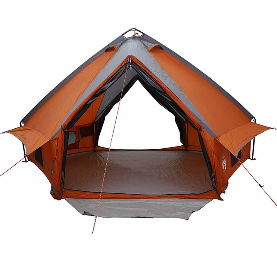 Teepee Tent met dak Grijs en Oranje 490 x 410 x 210 cm