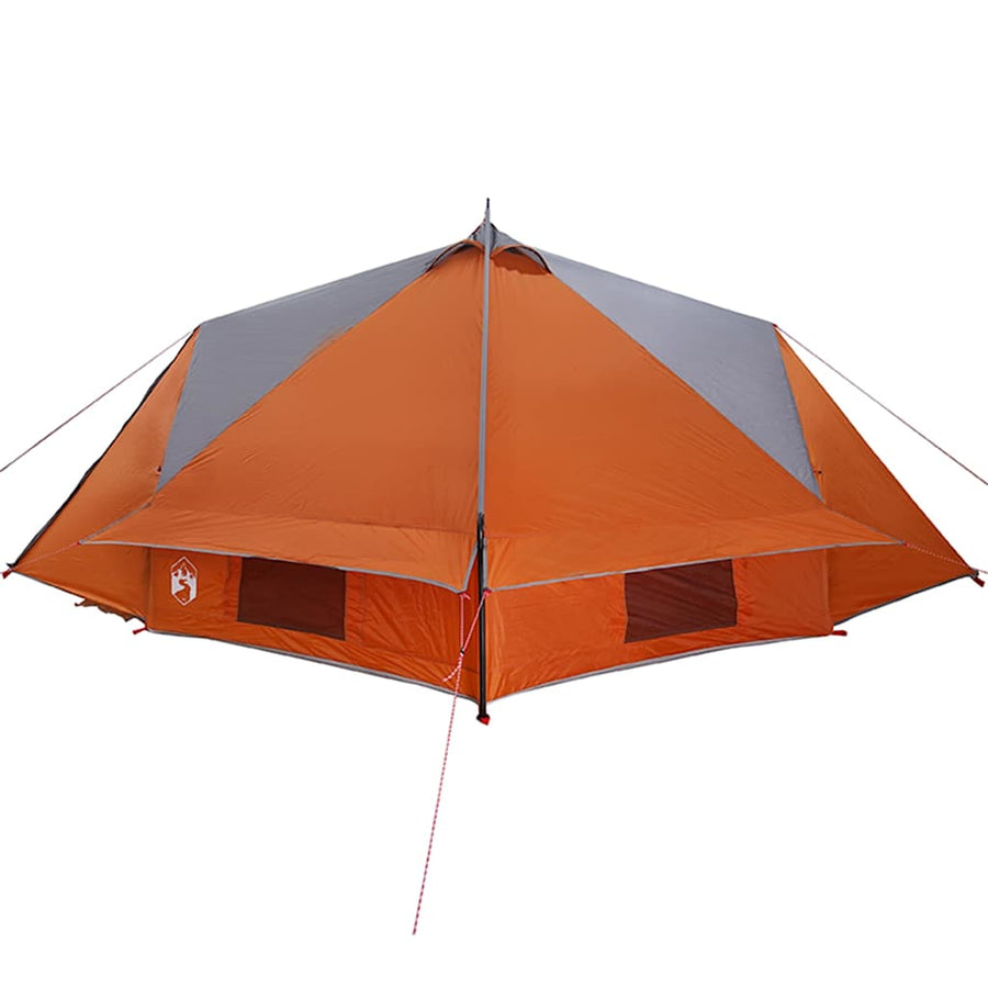 Teepee Tent met dak Grijs en Oranje 490 x 410 x 210 cm