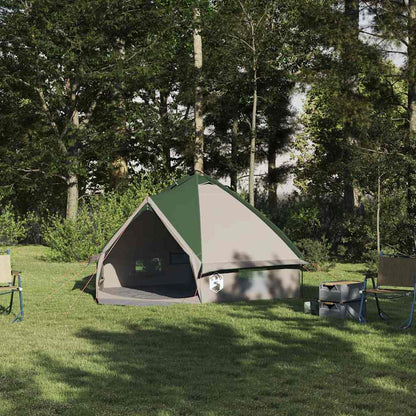Teepee Tent met dak Groen en Grijs 490 x 410 x 210 cm