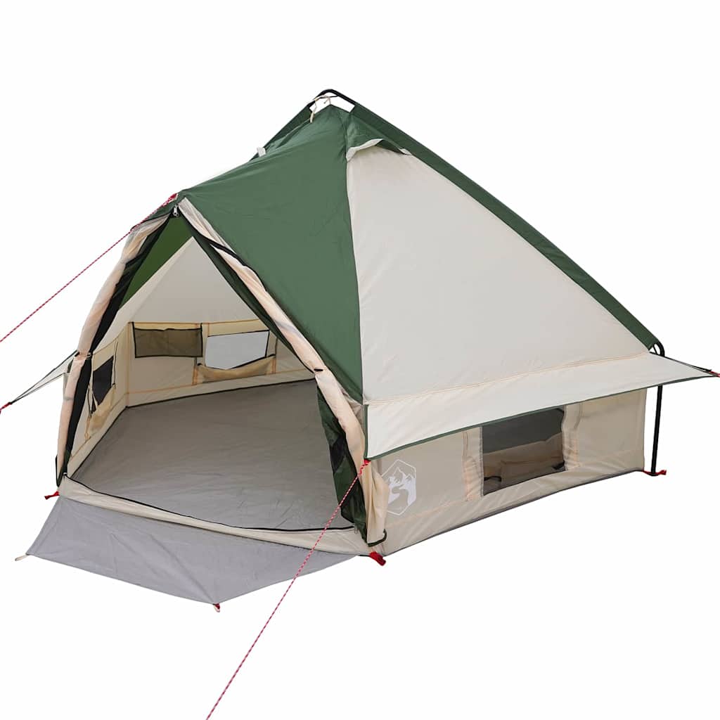 Teepee Tent met dak Groen en Grijs 490 x 410 x 210 cm