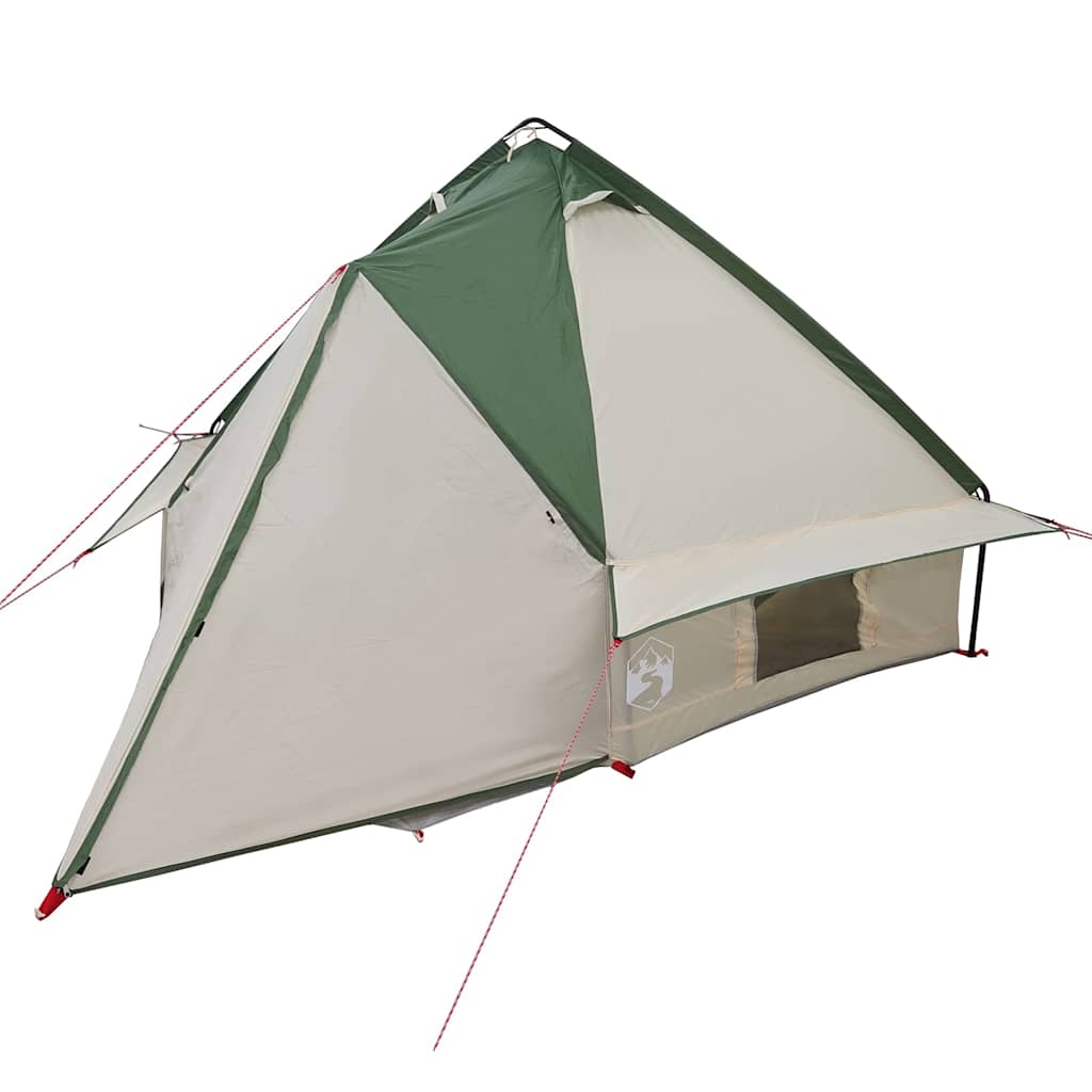 Teepee Tent met dak Groen en Grijs 490 x 410 x 210 cm