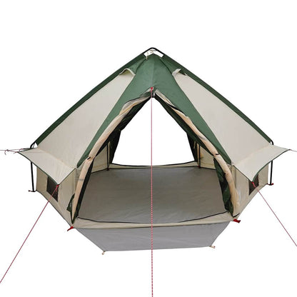 Teepee Tent met dak Groen en Grijs 490 x 410 x 210 cm