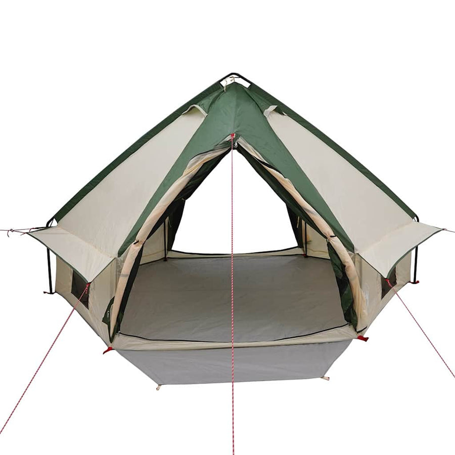 Teepee Tent met dak Groen en Grijs 490 x 410 x 210 cm