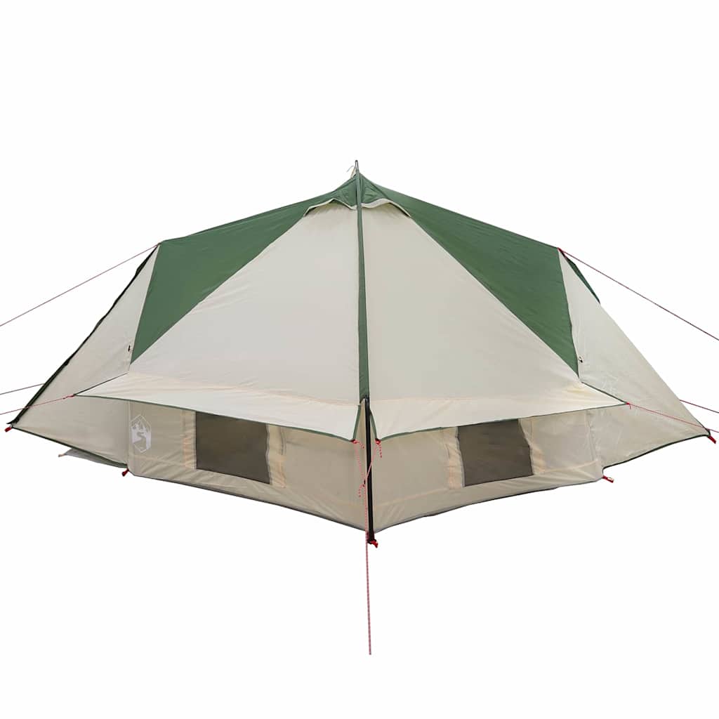 Teepee Tent met dak Groen en Grijs 490 x 410 x 210 cm