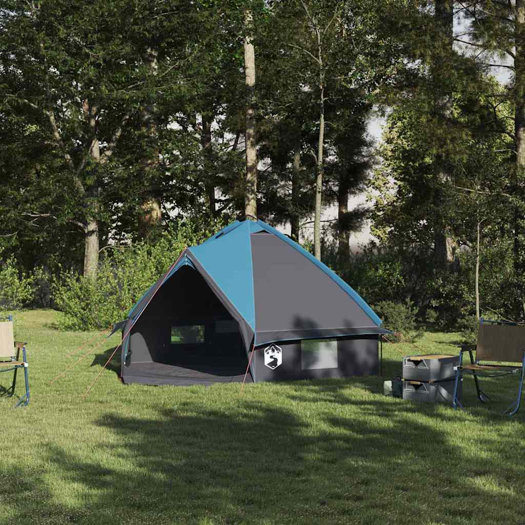 Teepee Tent met dak Blauw en Grijs 490 x 410 x 210 cm