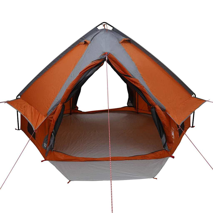 Teepee Tent met dak Grijs en Oranje 490 x 410 x 210 cm