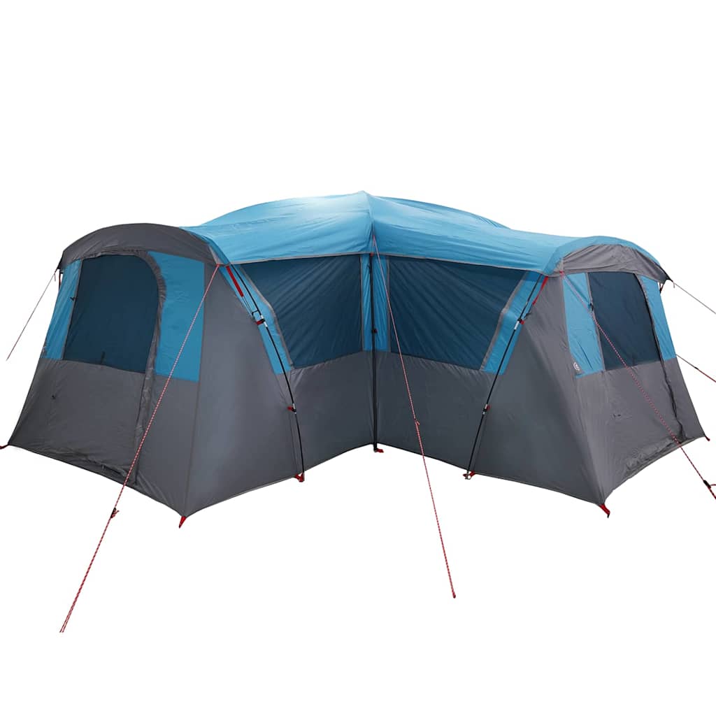 Gezinstent met dak met opslag Blauw en Grijs 745 x 700 x 217 cm