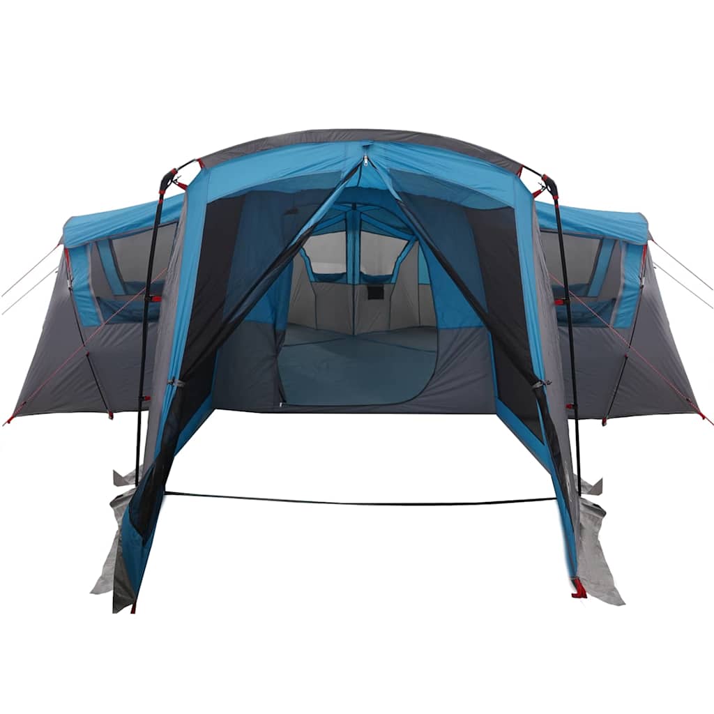 Gezinstent met dak met opslag Blauw en Grijs 745 x 700 x 217 cm