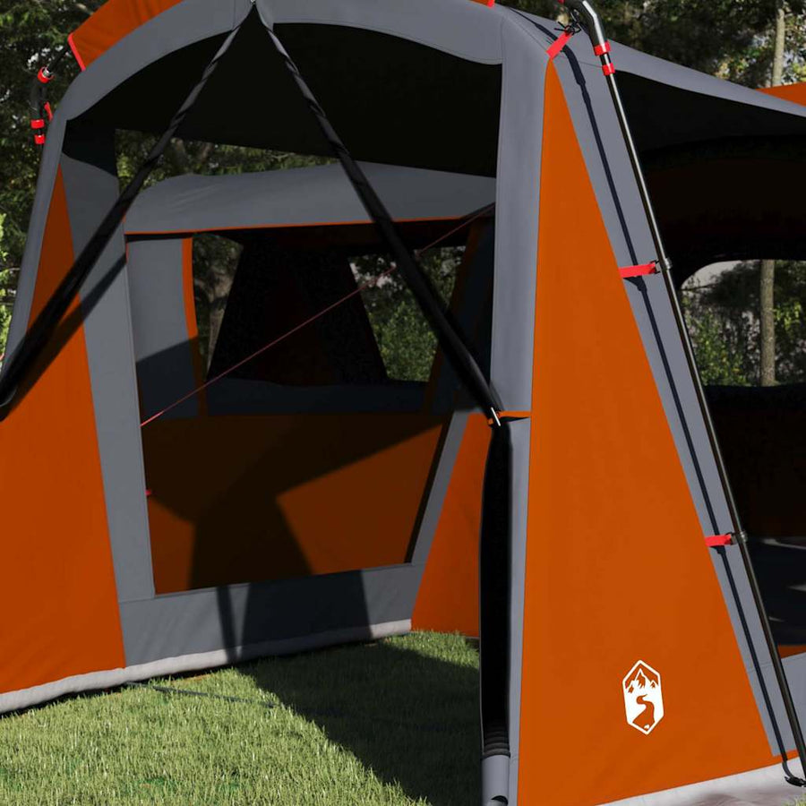 Gezinstent met dak Grijs en Oranje 745 x 700 x 217 cm