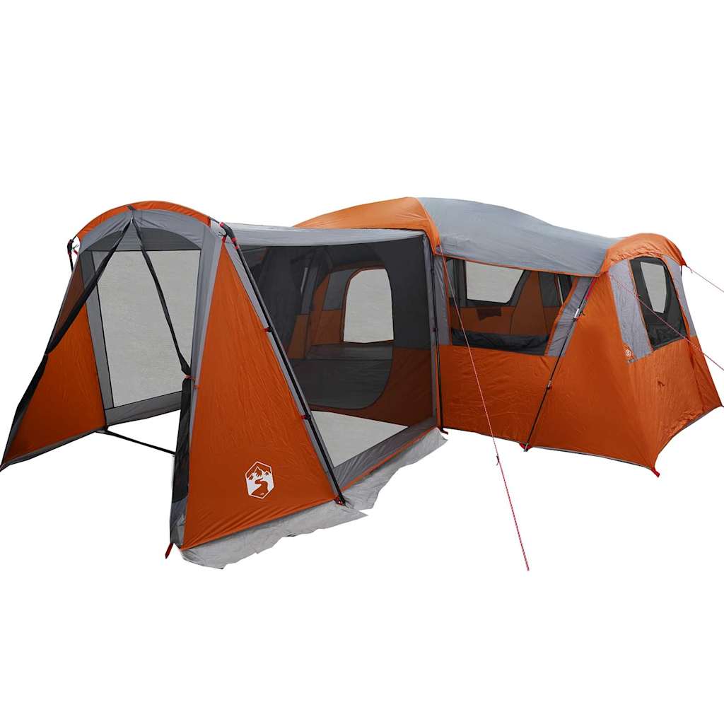 Gezinstent met dak Grijs en Oranje 745 x 700 x 217 cm