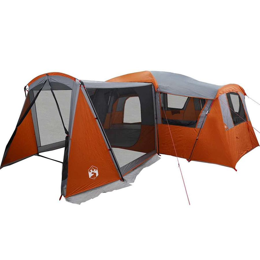 Gezinstent met dak Grijs en Oranje 745 x 700 x 217 cm