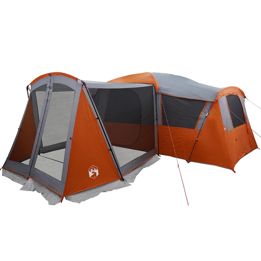 Gezinstent met dak Grijs en Oranje 745 x 700 x 217 cm