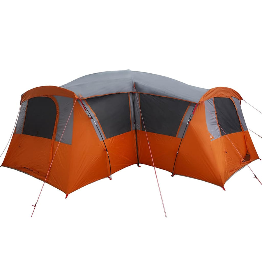 Gezinstent met dak Grijs en Oranje 745 x 700 x 217 cm