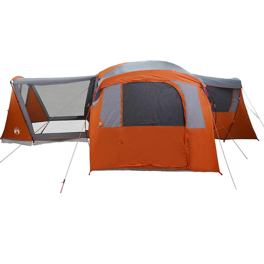 Gezinstent met dak Grijs en Oranje 745 x 700 x 217 cm