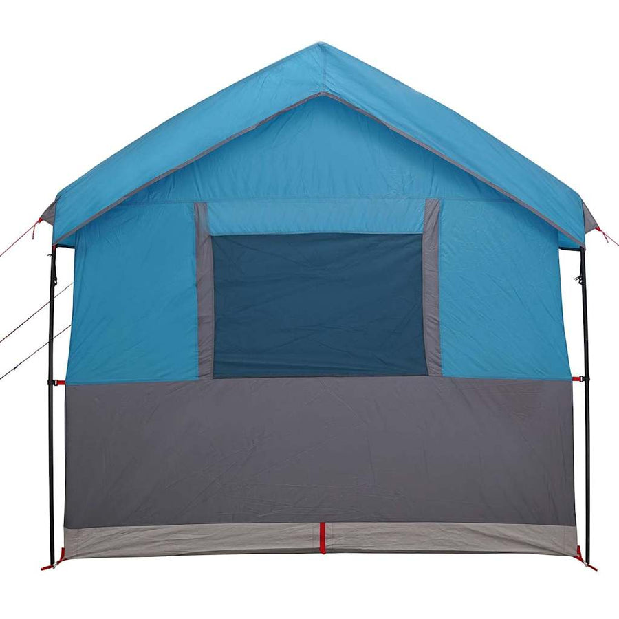Gezinstent met dak met opslag Blauw en Grijs 324 x 255 x 230 cm