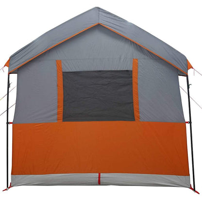 Gezinstent met dak Grijs en Oranje 324 x 255 x 230 cm
