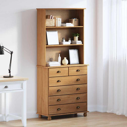 Hutch ASKIM Honing Wax 91 x 40 x 200,5 cm Massief grenenhout