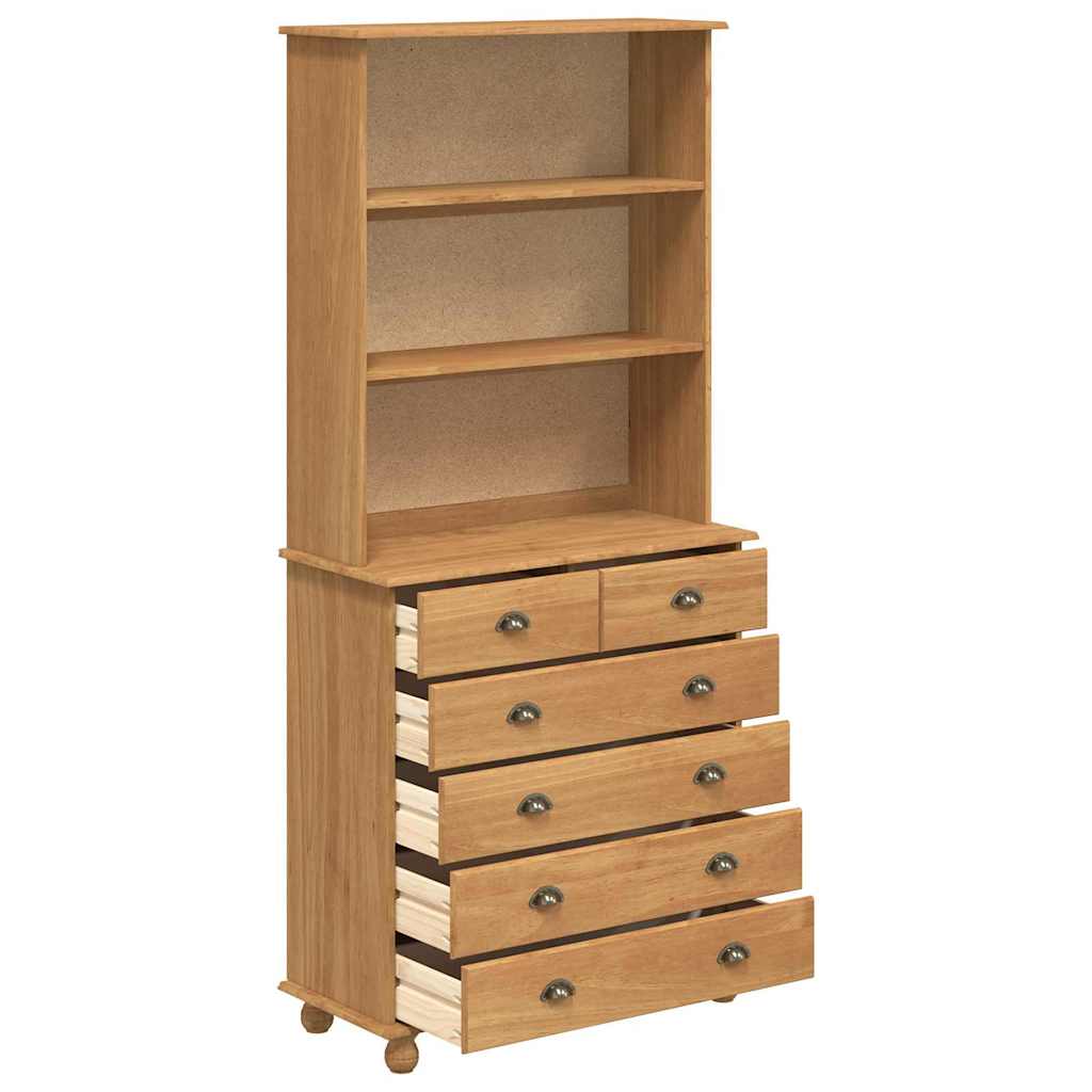 Hutch ASKIM Honing Wax 91 x 40 x 200,5 cm Massief grenenhout