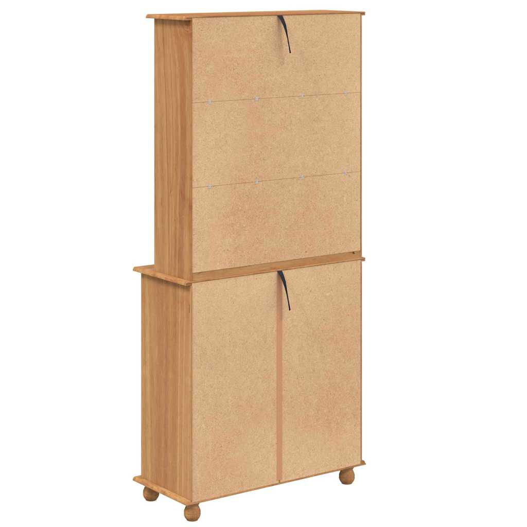 Hutch ASKIM Honing Wax 91 x 40 x 200,5 cm Massief grenenhout