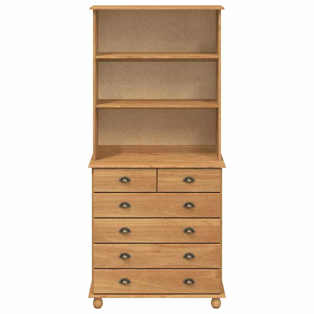Hutch ASKIM Honing Wax 91 x 40 x 200,5 cm Massief grenenhout