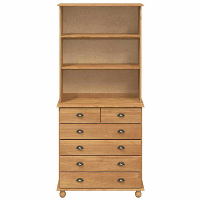 Hutch ASKIM Honing Wax 91 x 40 x 200,5 cm Massief grenenhout