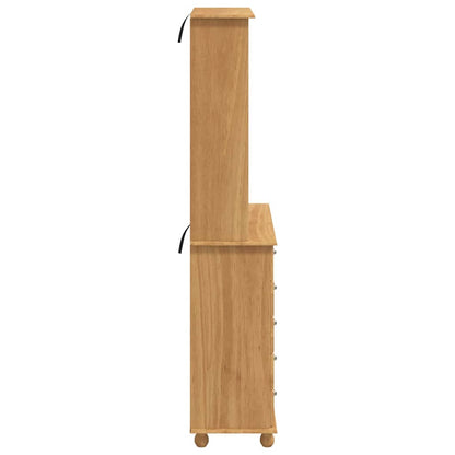 Hutch ASKIM Honing Wax 91 x 40 x 200,5 cm Massief grenenhout