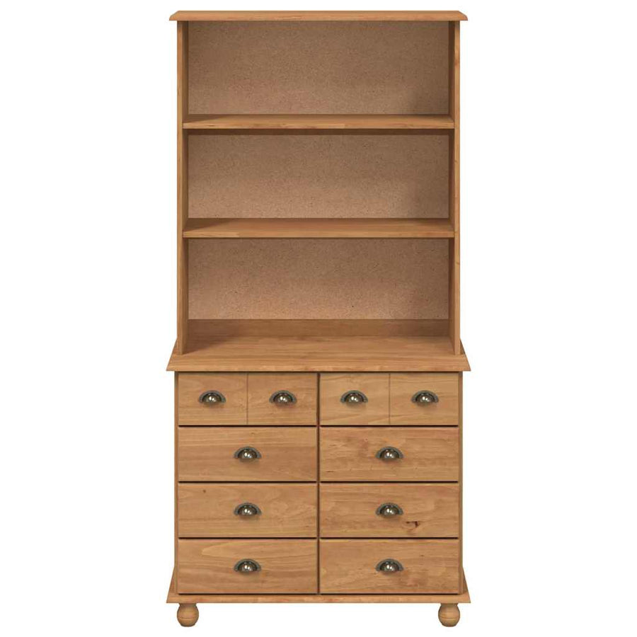 Hutch ASKIM Honing Wax 91 x 40 x 184 cm Massief grenenhout