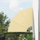 Privacy scherm balkon 115x115 cm zand polyester