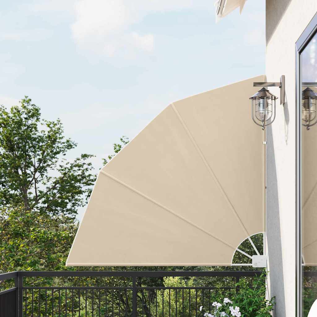 Balkon Privacy Scherm Beige 140 x 140 cm Stof