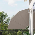 Privacy scherm balkon 140x140 cm taupe polyester