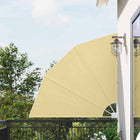 Balkon privacy scherm 140x140 cm zand polyester