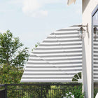 Privacyscherm balkon 140x140 cm antraciet wit polyester