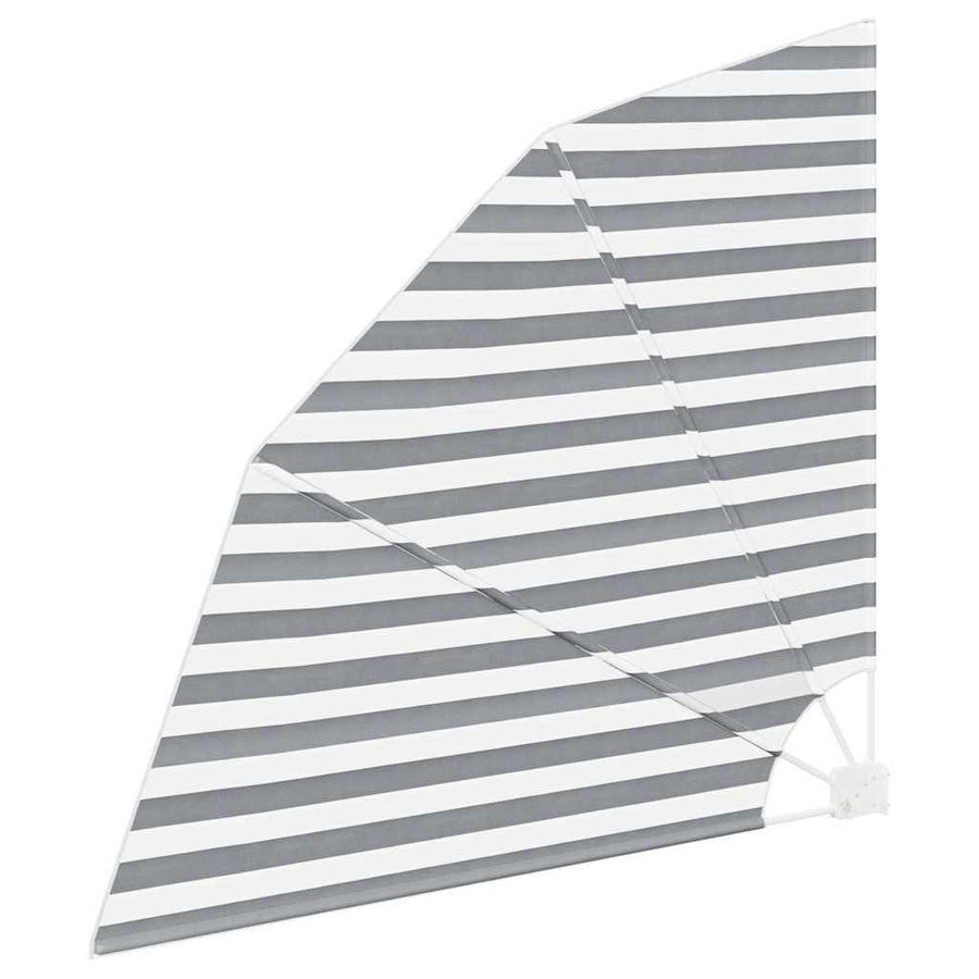 Balkon Privacy Scherm Antraciet en wit 140 x 140 cm Stof