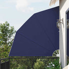 Balkon privacy scherm 210x210 cm marineblauw polyester