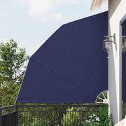 Balkon privacy scherm 210x210 cm marineblauw polyester