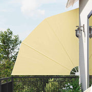 Privacy scherm balkon 210x210 cm zand polyester