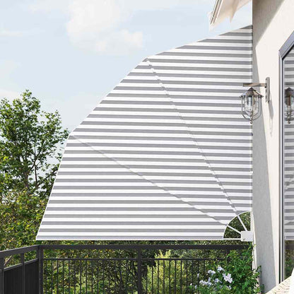 Balkon Privacy Scherm Antraciet en wit 210 x 210 cm Stof
