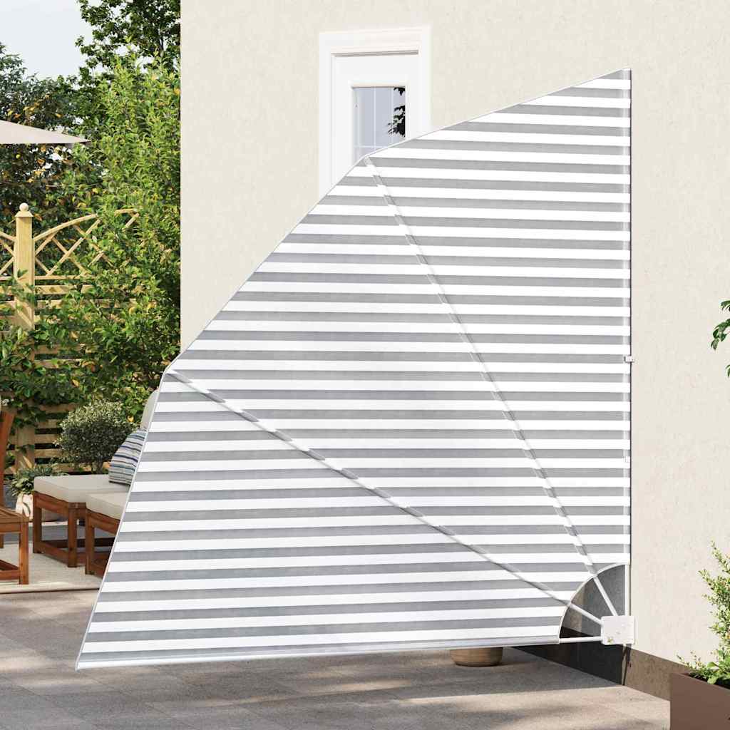 Balkon Privacy Scherm Antraciet en wit 210 x 210 cm Stof