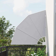 Balkon privacyscherm 115x115 cm grijs polyester