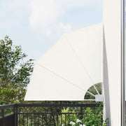 Balkon privacy scherm 115x115 cm crème polyester
