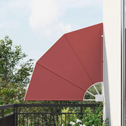 Balkon privacyscherm 115x115 cm terracotta polyester