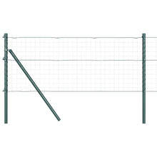 Afrasteringspaal 13 pcs Groen Staal