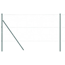 Afrasteringspaal 7 pcs Groen Staal