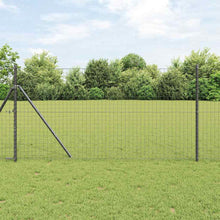Afrasteringspaal 7 pcs Grijs Staal