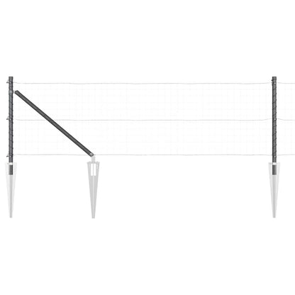 Set Hekpalen 13 pcs Grijs Ø32mm 100 cm Metaal