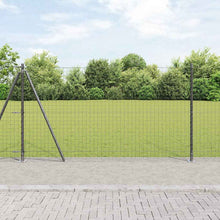 Afrasteringspaal 7 pcs Grijs Staal