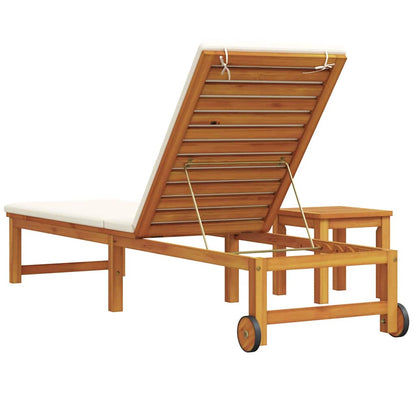 Ligstoel 2 Pcs Bruin 35 X 35 X 34Cm Massief Acaciahout