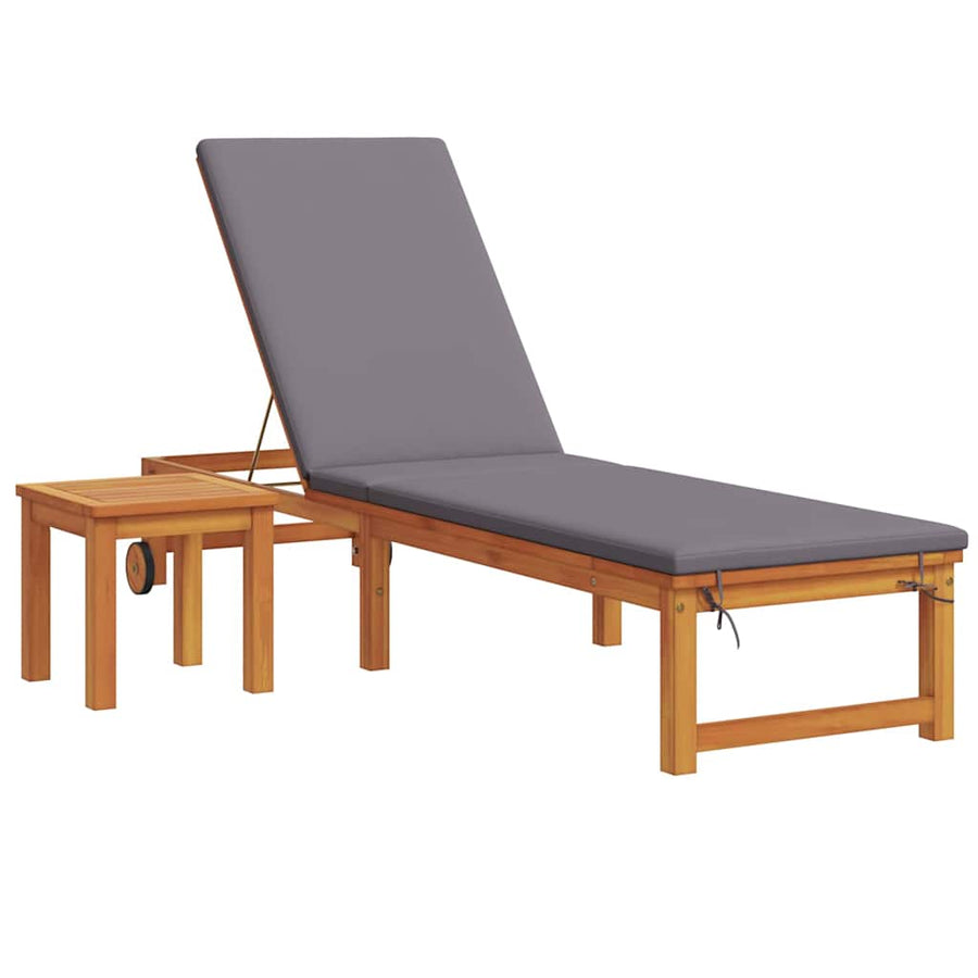 Ligstoel 2 Pcs Bruin 35 X 35 X 34Cm Massief Acaciahout