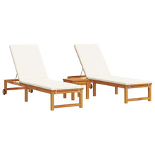 Ligstoel 3 Pcs Bruin 35 X 35 X 34Cm Massief Acaciahout